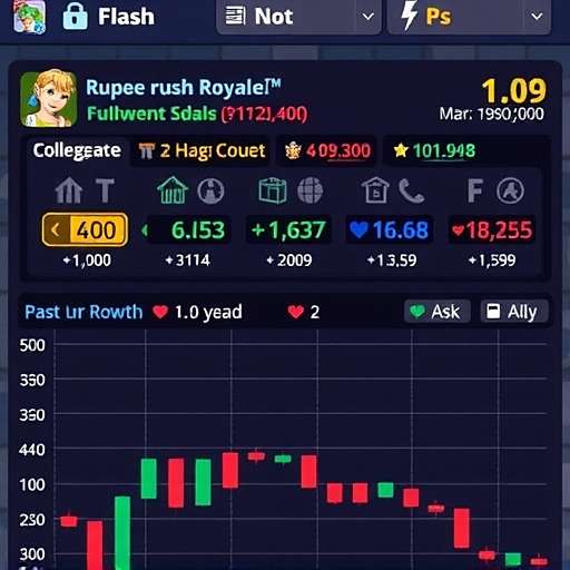 Rupee Rush Royale - Advanced Trading Rupee Rush Royale advanced strategy guide showing technical analysis charts