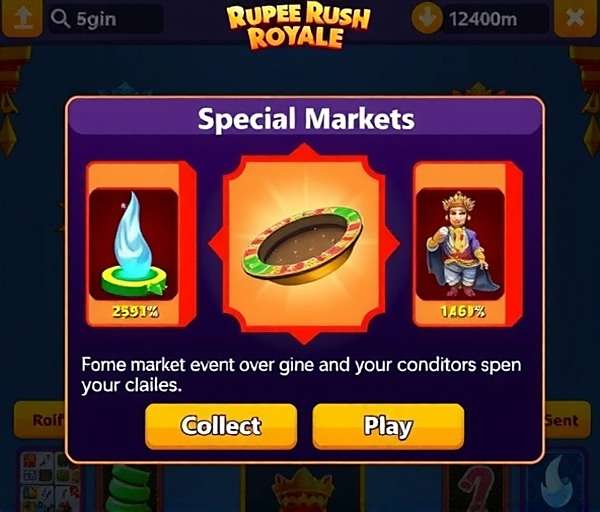 Rupee Rush Royale - Diwali Trading Event Rupee Rush Royale Diwali event showing special market conditions and festive trading interface