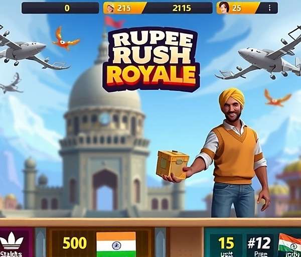 Rupee Rush Royale - Multiplayer Trading Competition Rupee Rush Royale features showing trading competition between players from different Indian cities